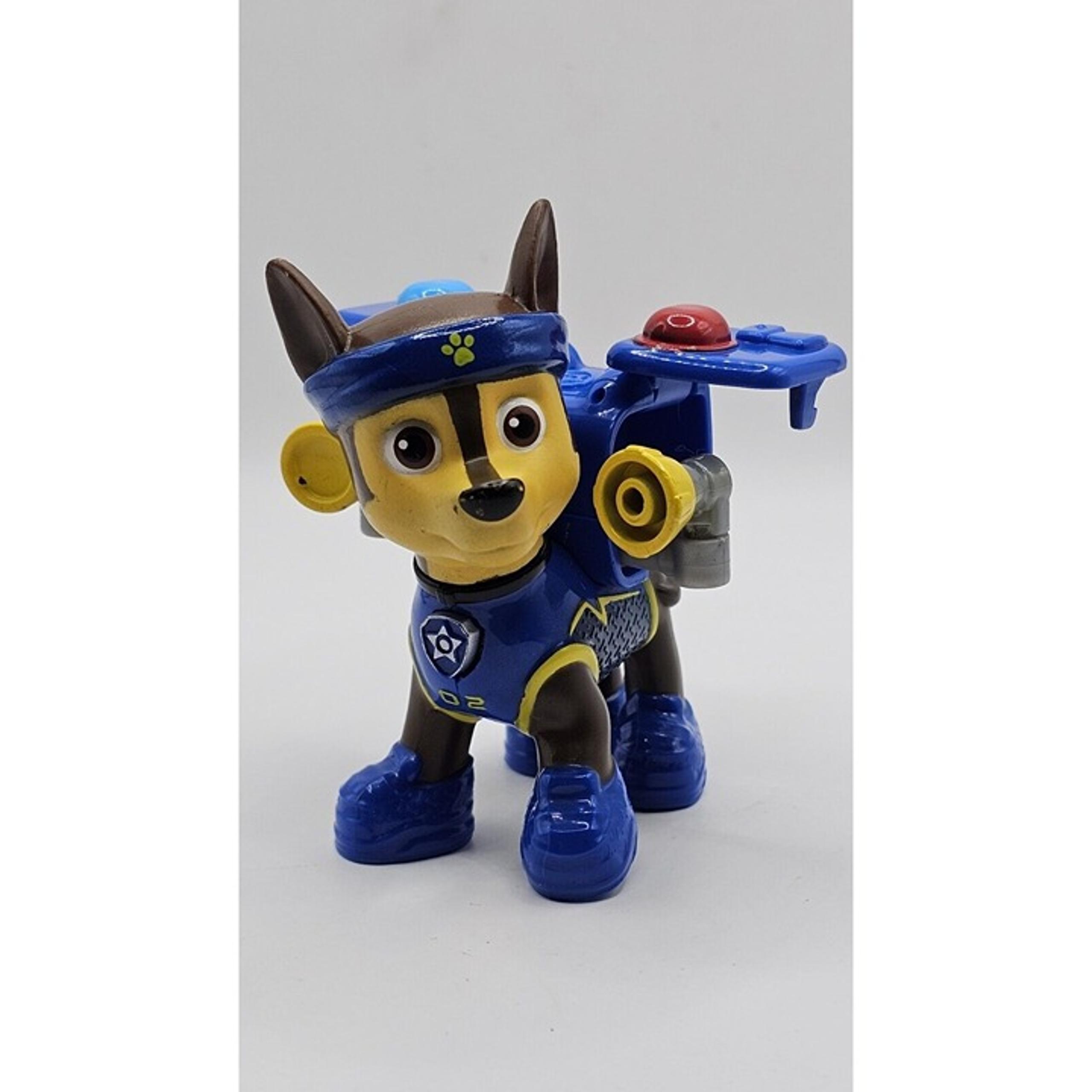 Nickelodeon Paw Patrol Chase Police Hero Pup Action Figure Push Button Dog Tag