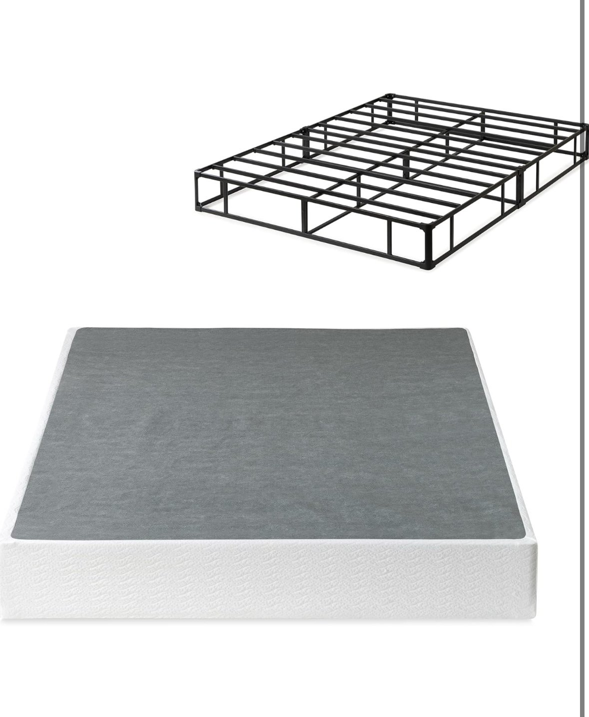9 Inch Metal Smart Box Spring / Mattress Foundation / Strong Metal Frame / Queen