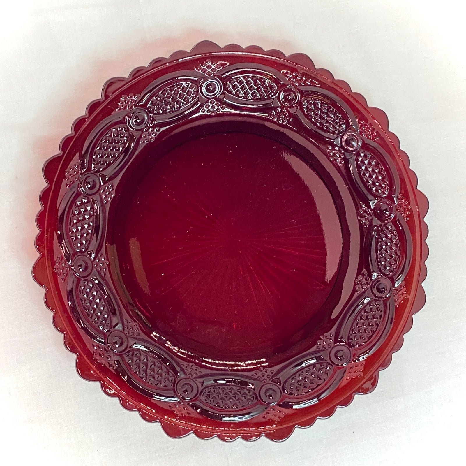 Ruby Glass Plates
