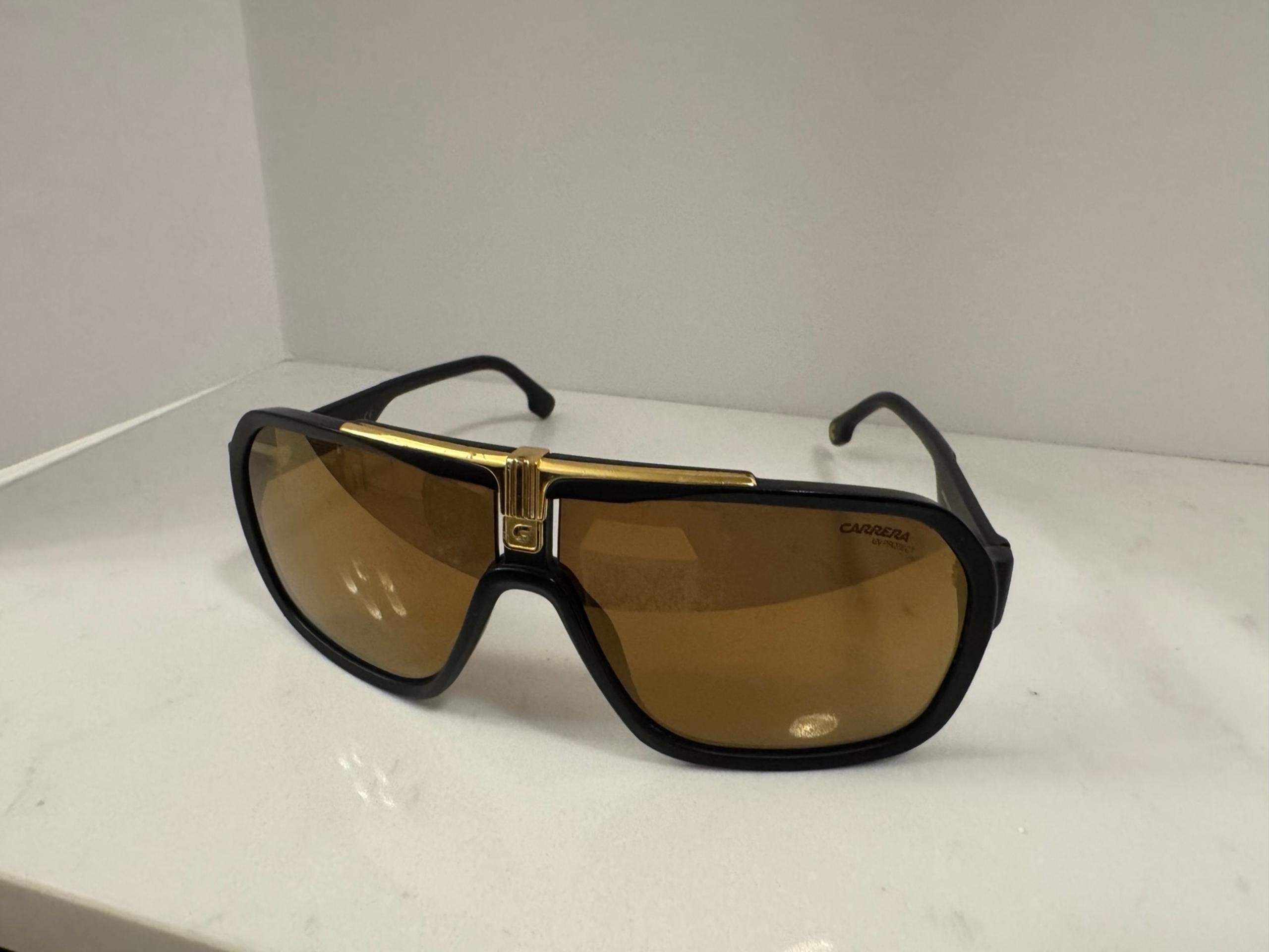 Carrera 1014/S Sunglasses Men Black Aviator 64mm Authentic