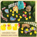selizo 250PCS Mini Resin Ducks, Tiny Plastic Ducks Little Ducks to Hide, Small