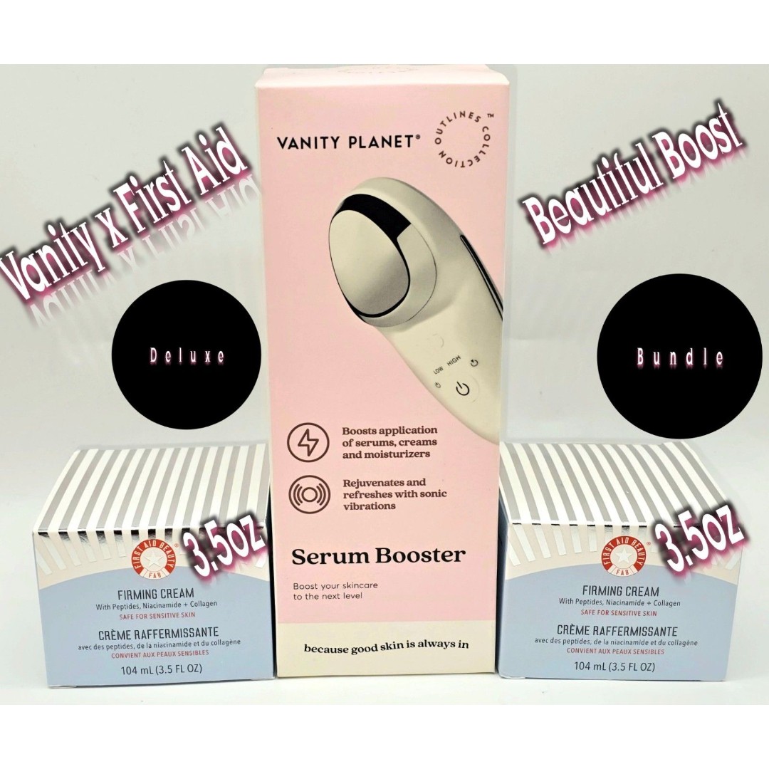 First Aid Beauty Firming Cream + Vanity Planet Serum Booster Skincare Set