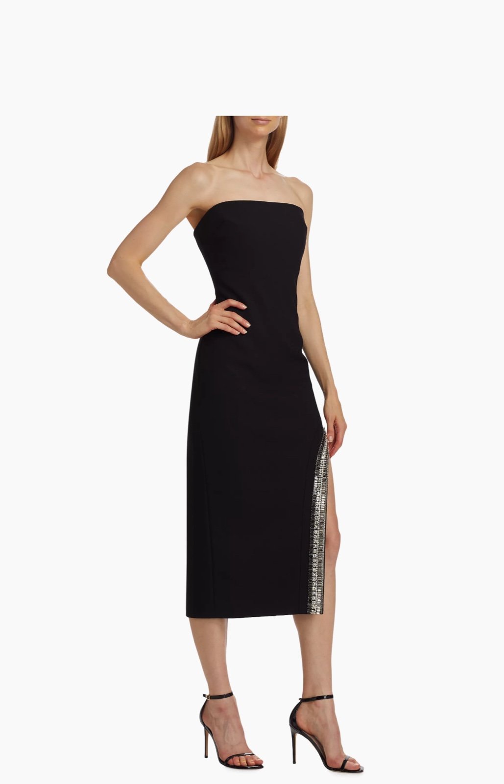 Two for One Sale - 695 Cinq à Sept Sammy Strapless Rhinestone Midi-Dress size 4 - Weekend:£337[hoWomen_4658279ua]