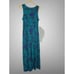 NWOT Soft Surroundings Valencia Women Size M Blue Green Pocket Casual Maxi Dress