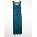 NWOT Soft Surroundings Valencia Women Size M Blue Green Pocket Casual Maxi Dress
