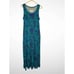 NWOT Soft Surroundings Valencia Women Size M Blue Green Pocket Casual Maxi Dress