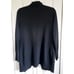 Banana Republic M Sweater Women Black Open Cardigan Merino Wool Pockets