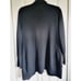 Banana Republic M Sweater Women Black Open Cardigan Merino Wool Pockets