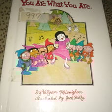 You are what you are children's hardback book used oop