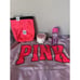 Victoria's Secret PINK Fresh & Clean Gift set Tote, Body Mist, Candle, Cover