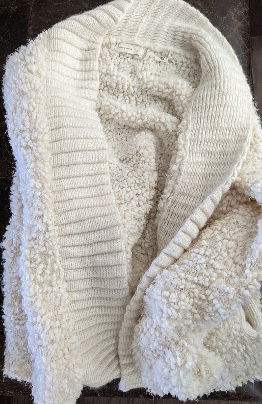 Anthropologie Sleeping On Snow Luxe Cardigan, Size Small