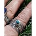 Sterling silver and turquoise spinner ring