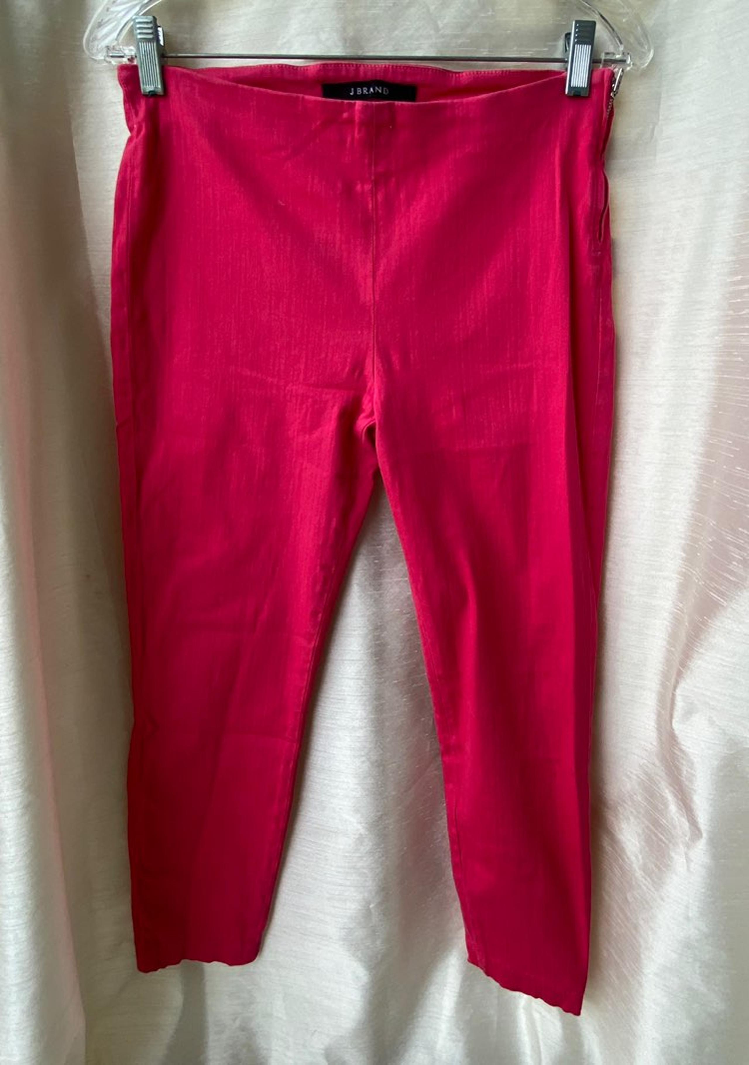 J Brand lotus stretch dark pink pants 28