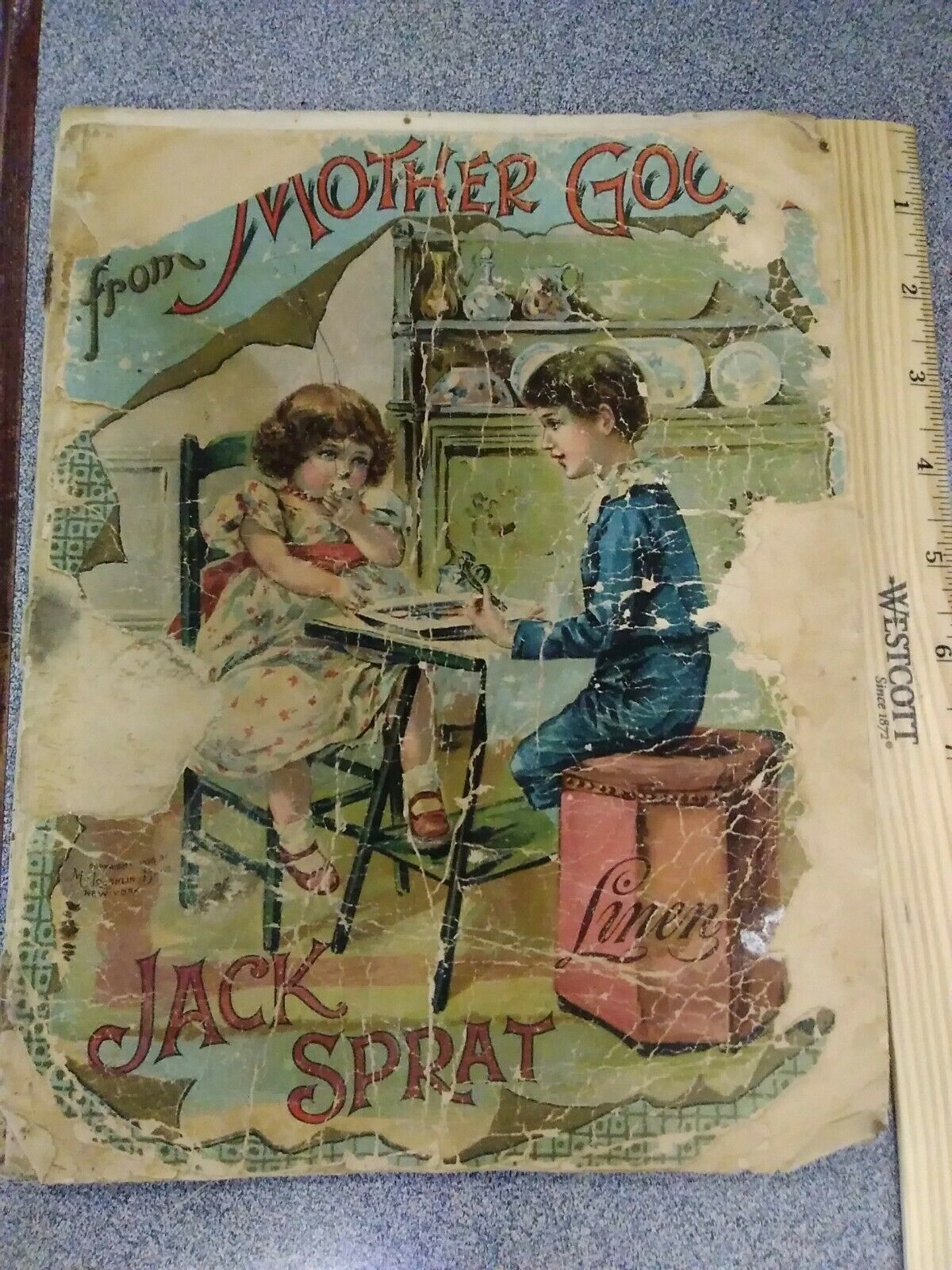 Circa 1898 GEMS FROM MOTHER GOOSE Jack S