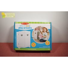 Melissa & Doug Mine to Love Wooden Play Armoire Closet for Dolls