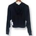 NWT Beyond Yoga Women's Size XS Black So Chic Cropped Ribbed Hoodie 99