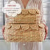 NEW Round Wicker Storage Baskets Set 14 W x10 L x 6 H Rattan Basket Decorative