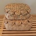 NEW Round Wicker Storage Baskets Set 14 W x10 L x 6 H Rattan Basket Decorative