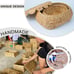 NEW Round Wicker Storage Baskets Set 14 W x10 L x 6 H Rattan Basket Decorative