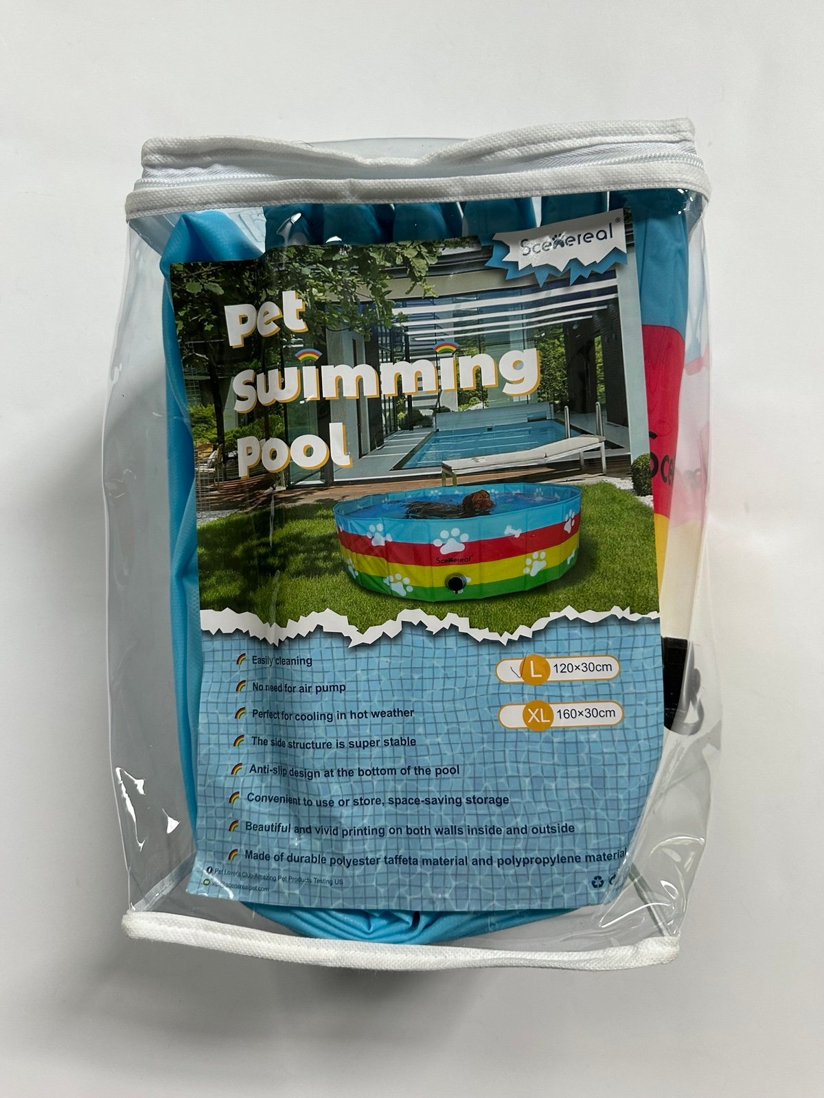 Scenereal Pet Swimming Pool - Large 120 cm x 30 cm (47.24 x 11.81 inches) - New