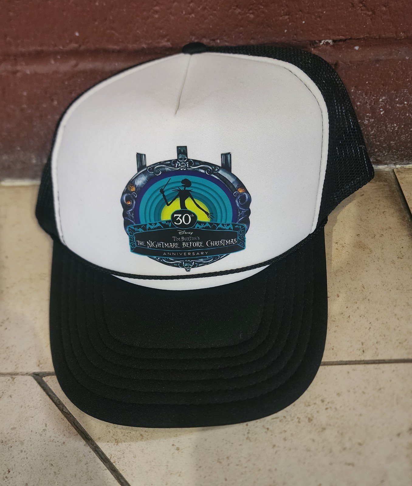 Disney Nightmare Before Christmas 30th Anniversary Trucker Baseball Cap HTF Rare