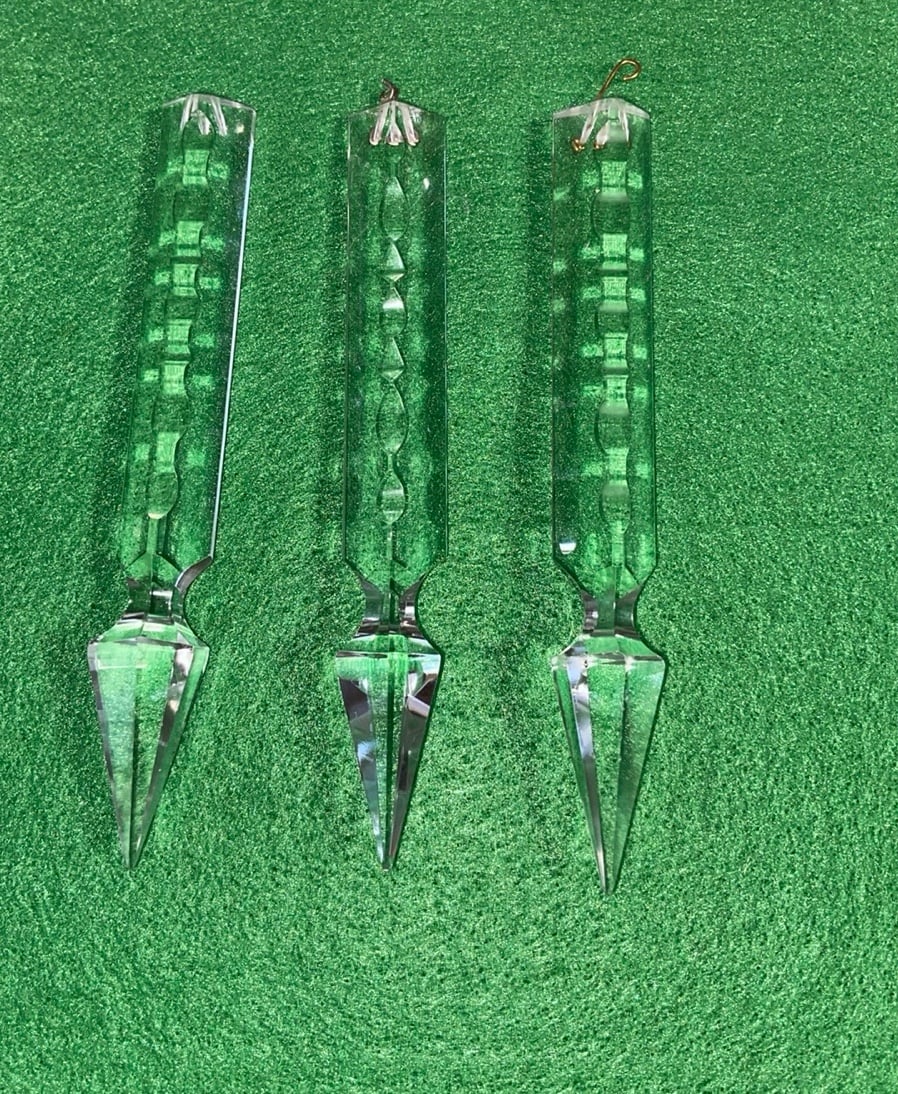 Vintage prism crystals