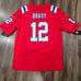 New England Patriots Tom Brady #12 Football-NFL Jersey Size L