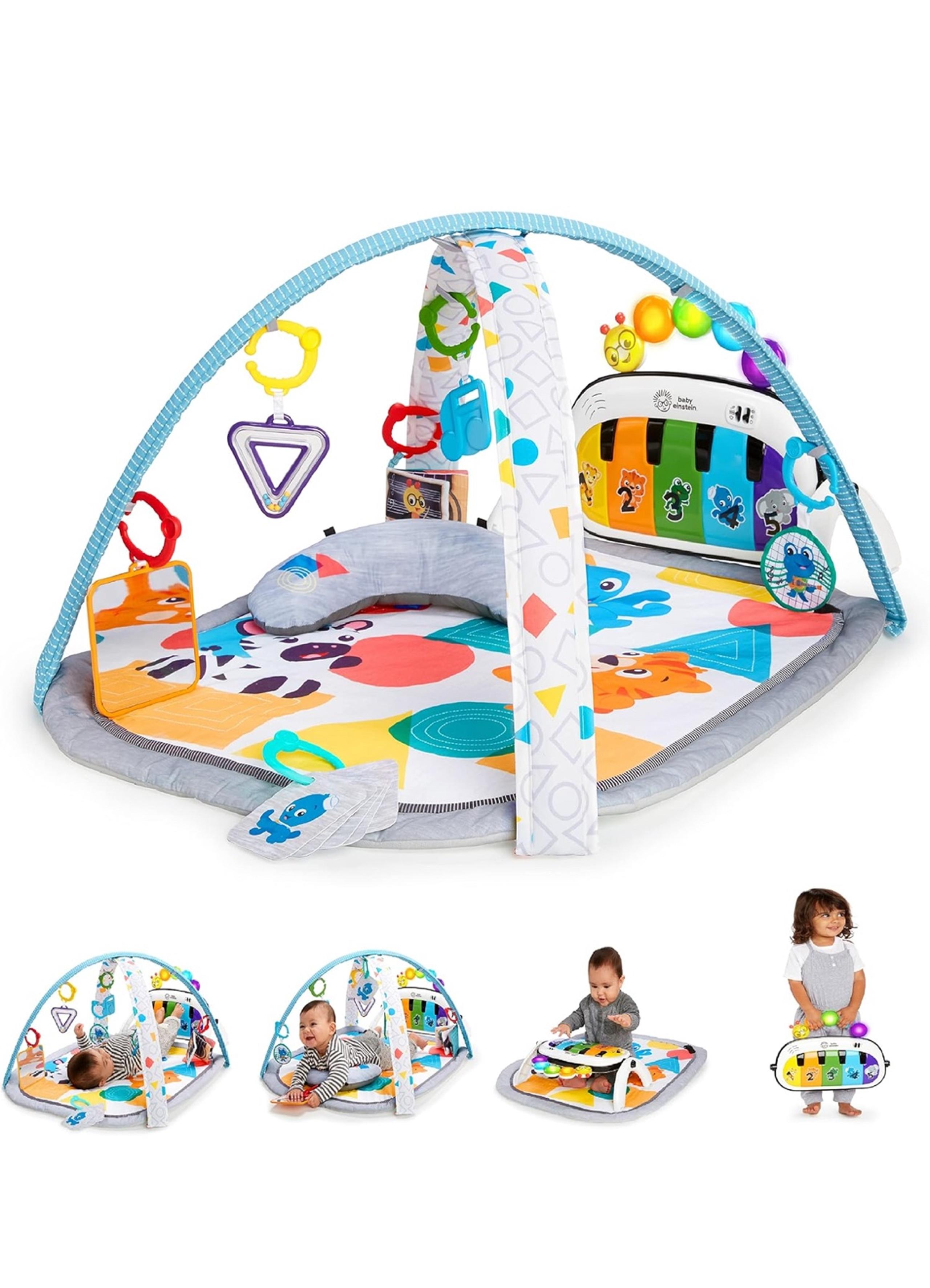 Baby Einstein 4-in-1 Kickin' Tunes Music and Language Play Gym and Piano Tummy T