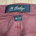 34 Heritage Courage Mid Rise Straight Jeans Mens Mahogany Twill 38x34
