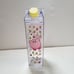 Hot Topic Kirby Snacks Milk Carton Water Bottle 16 Oz Plastic