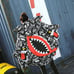 Cartoon Graffiti 3D Streetwear Art Puffer Long Winter Coat Extra deep hood M/XL