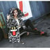 Cartoon Graffiti 3D Streetwear Art Puffer Long Winter Coat Extra deep hood M/XL