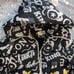 Cartoon Graffiti 3D Streetwear Art Puffer Long Winter Coat Extra deep hood M/XL
