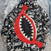 Cartoon Graffiti 3D Streetwear Art Puffer Long Winter Coat Extra deep hood M/XL