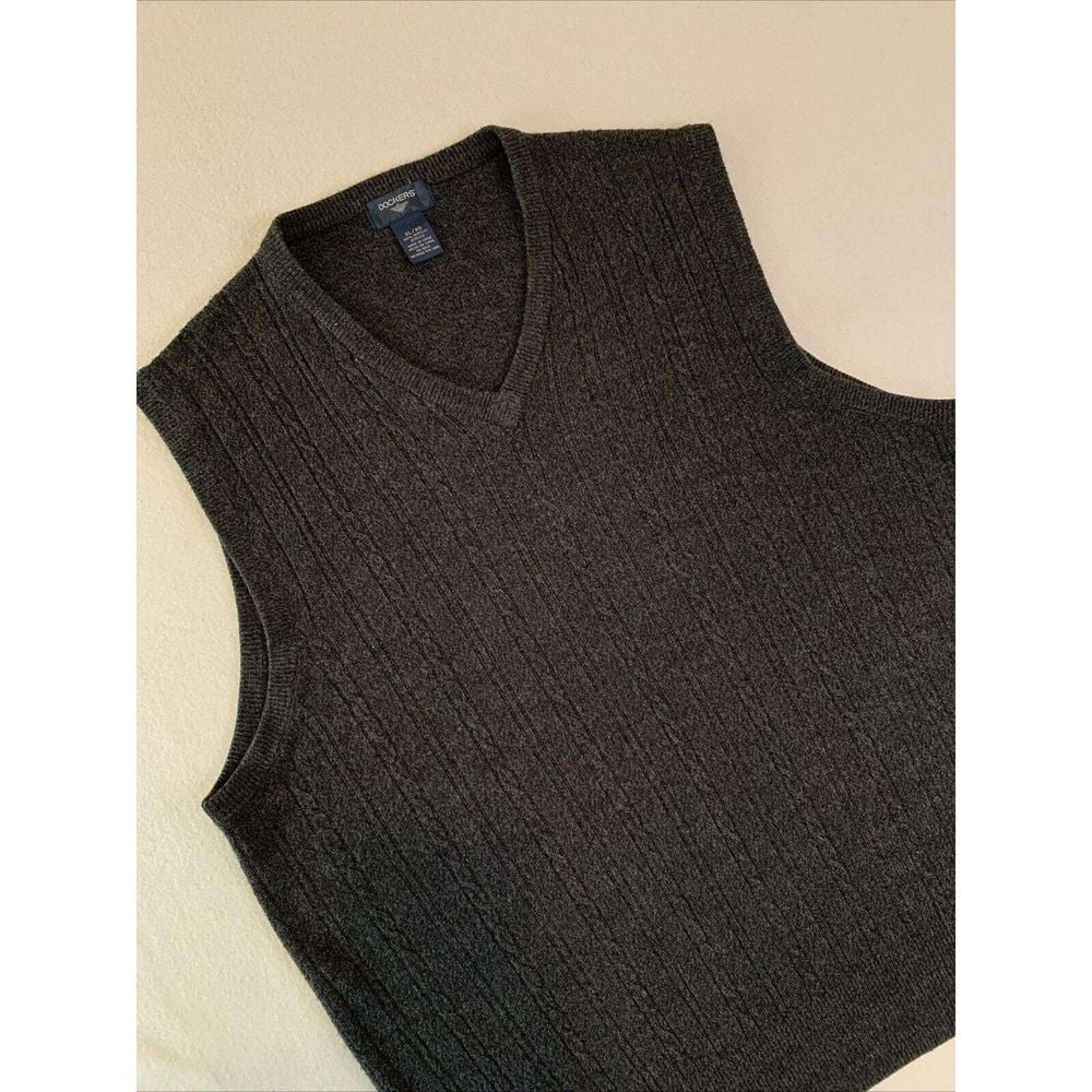 Lucky Brand MEDIUM GRAY 1/4 Zip Pullover Loose Knit Sweater EXCELLENT & So SOFT