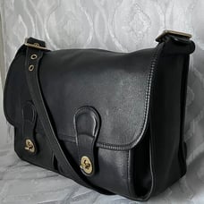 Rare Find Vintage M. London Leather Crossbody Messenger Bag, Tote
