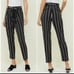 NWT Harmony & Havoc black/white pinstripe cropped dress pants