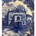 Antique 1899 Wedgwood Old Boston Theatre Historical Plate 9 1/4 - Blue