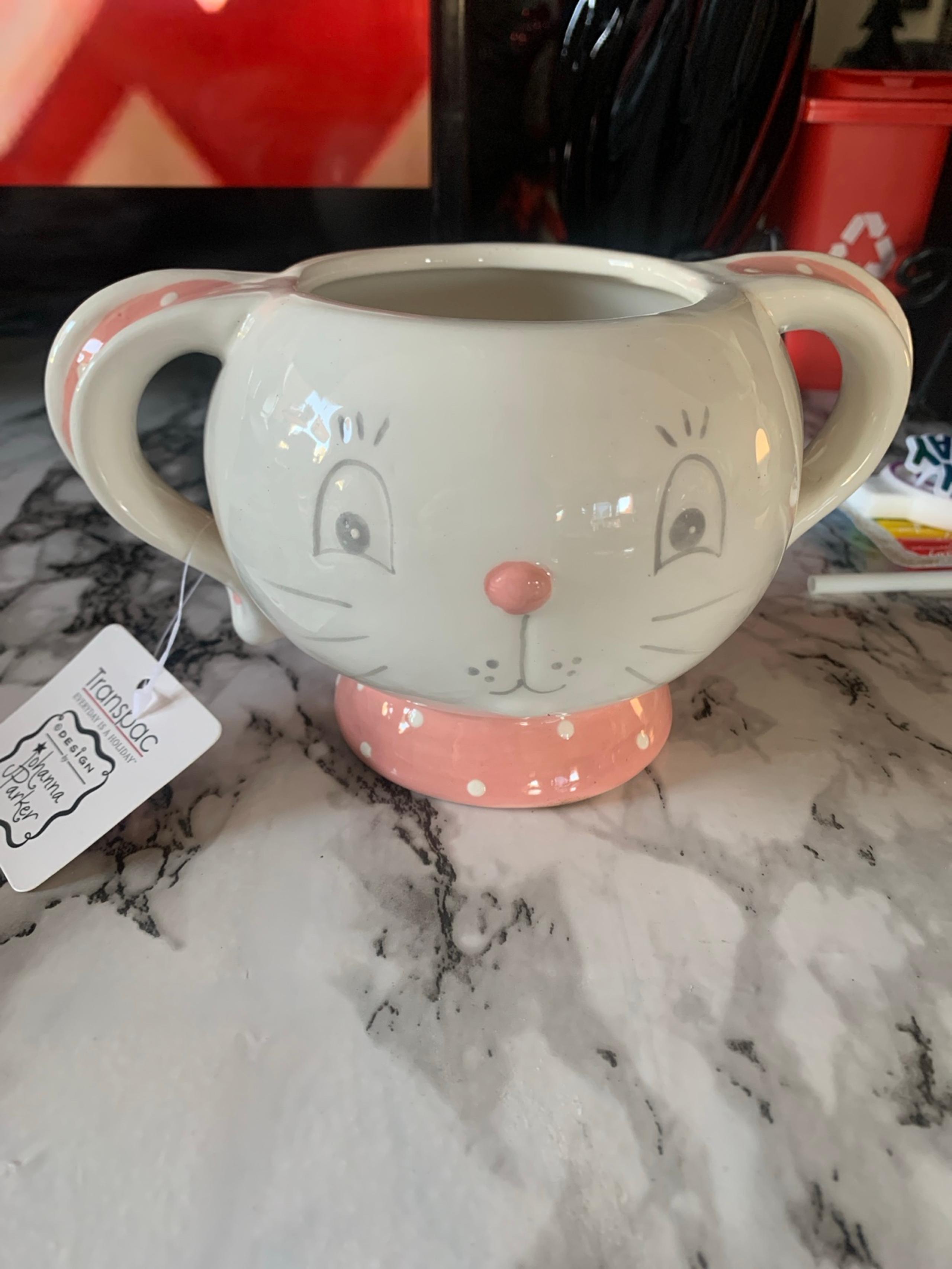 Johanna Parker Transpac Bunny Mug Pink new