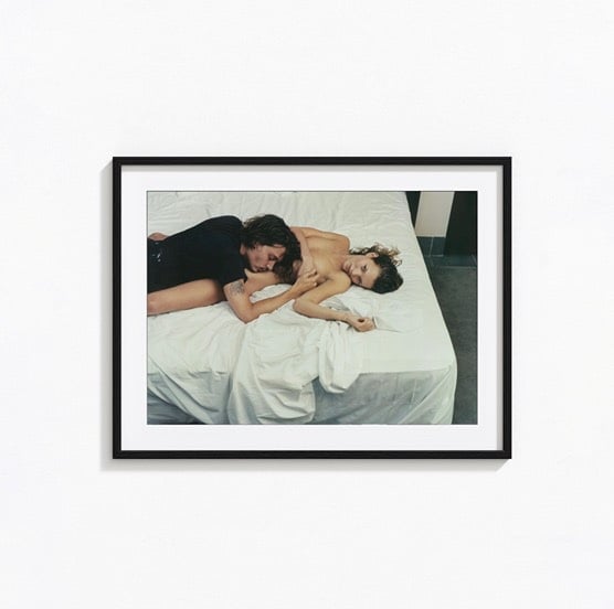 Johnny Depp and Kate Moss by Annie Leibovitz Canvas Wall Art, Vintage Art Print
