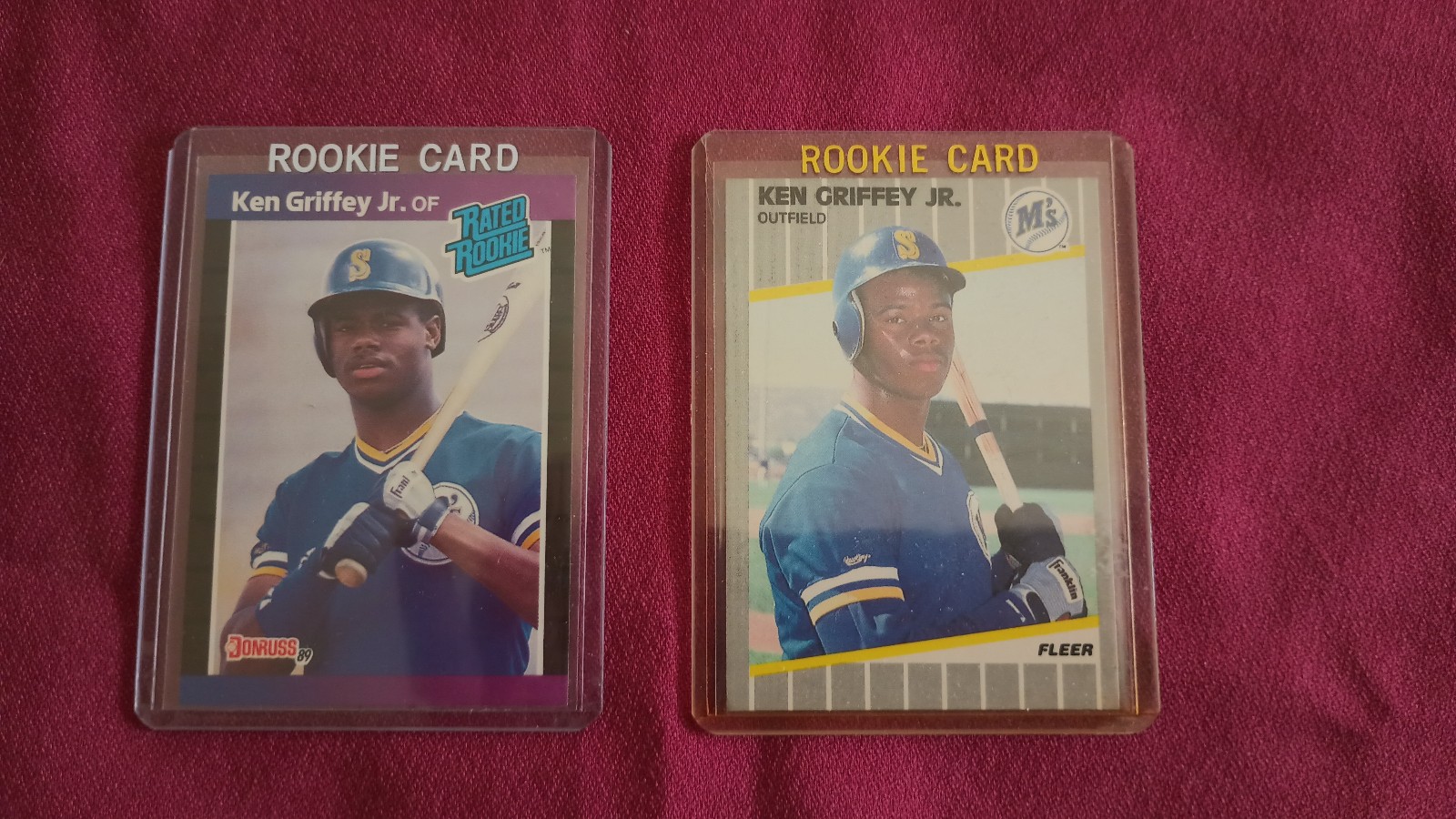 FLEER & DONRUSS Ken griffey jr rookie card(s) / 2 item purchase