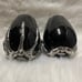 Pair of Halloween Wine Glasses With Skeleton Hand