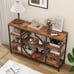 47 Industrial Console Tables for Entryway Rustic Sofa Table Behind Couch 4 Tier