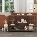 47 Industrial Console Tables for Entryway Rustic Sofa Table Behind Couch 4 Tier