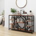 47 Industrial Console Tables for Entryway Rustic Sofa Table Behind Couch 4 Tier