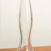 Vintage Glass Bud Vase Hand Blown Skinny Curved Hourglass Shape Modernist 13”