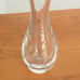 Vintage Glass Bud Vase Hand Blown Skinny Curved Hourglass Shape Modernist 13”