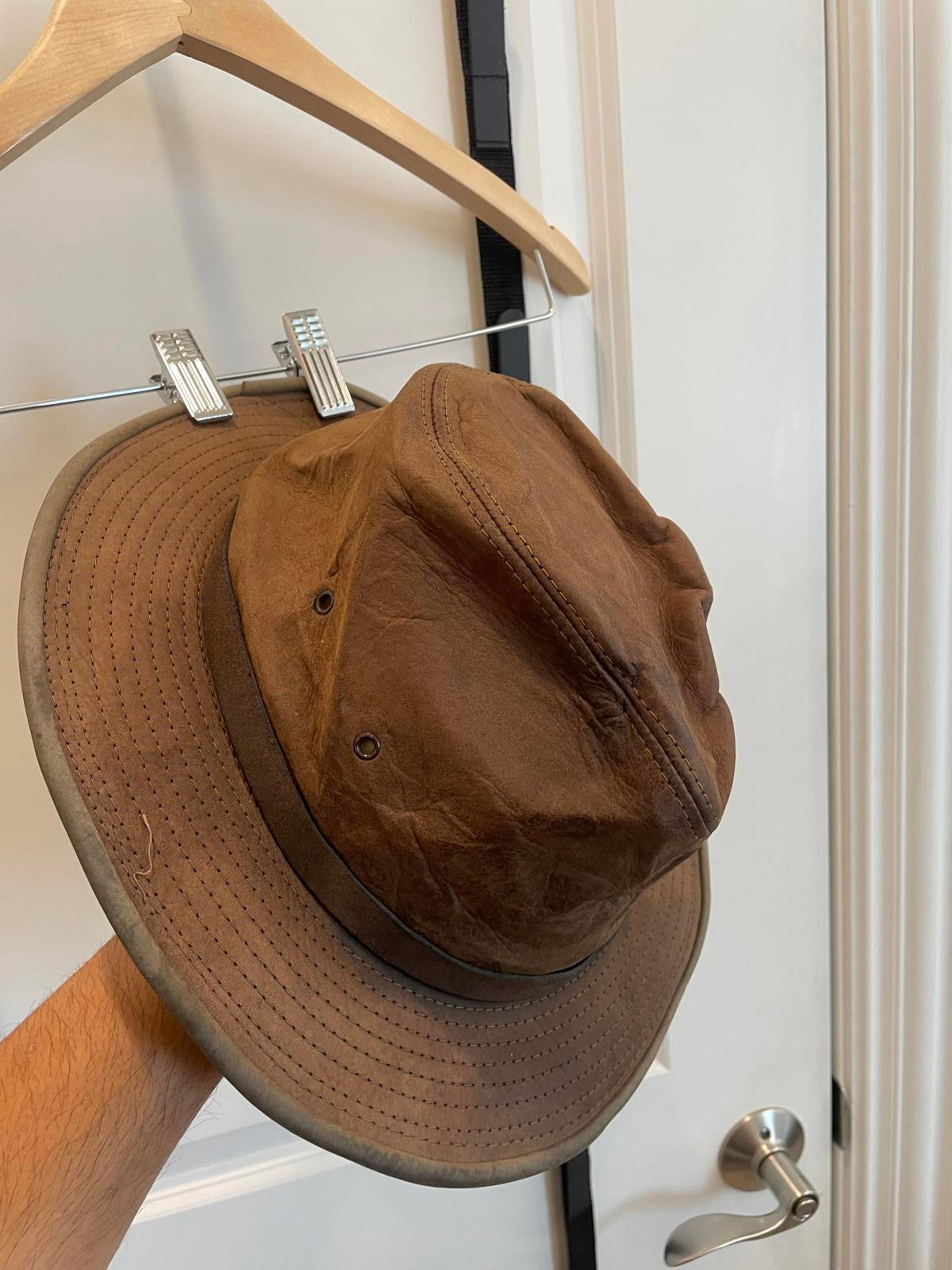 Adventure Bound Genuine Leather Hat - Tan