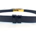 Signed ASHNEIL #10 KARUNG SNAKESKIN Black BELT w/ Gold Buckle-ADJUSTABLE