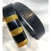 Signed ASHNEIL #10 KARUNG SNAKESKIN Black BELT w/ Gold Buckle-ADJUSTABLE